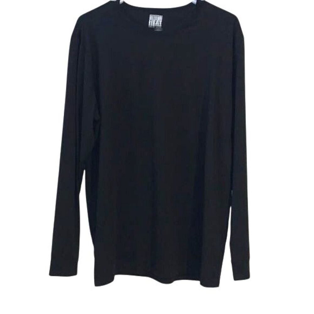 32 Degrees Heat Black Long Sleeve Thermal Shirt XL For Men